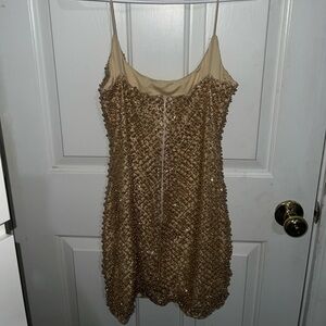 OhPolly gold sparkle dress